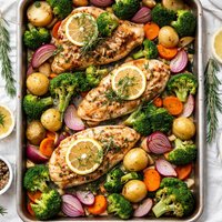 Rosemary Lemon Chicken Veggies