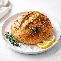 Rosemary Lemon No Knead Bread