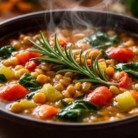 Rosemary Lentil Vegetable Soup