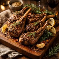 Rosemary Mustard Lamb Chops