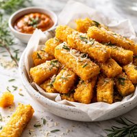Rosemary Parmesan Polenta Chips