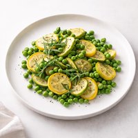 Rosemary Peas and Summer Squash