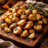 Rosemary Roast Potatoes with Garlic