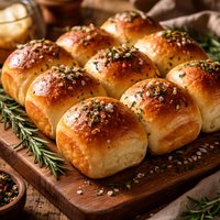 Rosemary Satin Dinner Rolls