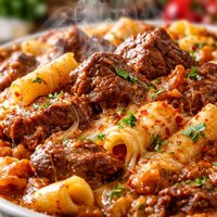 Rosto Beef and Pasta Casserole