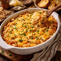 Rotisserie Chicken Spaghetti Casserole