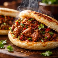 Rou Jia Mo Spicy Pork Sandwiches