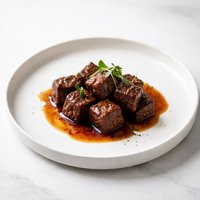 Round Steak Cubes with Sauce