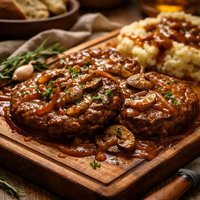 Round Steak in Rich Gravy