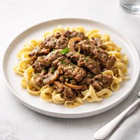 Round Steak Stroganoff