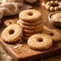 Round Teething Biscuits for Baby