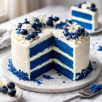 Royal Blue Velvet Cake