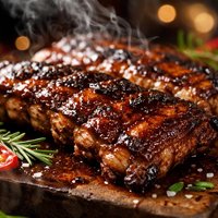 Rub N Sauce Barbecued Ribs