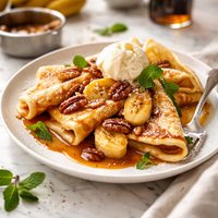 Rum and Banana Crpes