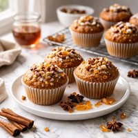 Rum Glazed Mincemeat Muffins