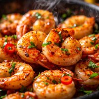 Rum Glazed Spicy Shrimp
