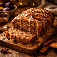 Rum Plum Cake with Rum Glaze
