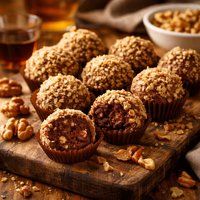Rum Walnut Truffles