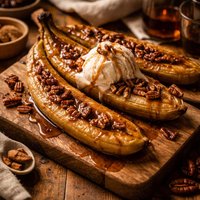 Rummy Baked Bananas