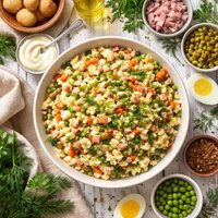 Russian Potato Salad Olivier from South Russia