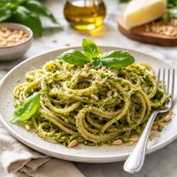Rustic Genovese Basil Pesto Pasta