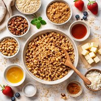 Rustic Oat Crumble Topping