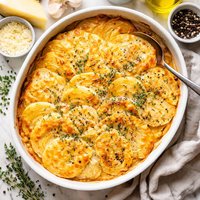 Rutabaga Yellow Turnip or Swede Apple Gratin