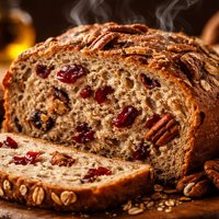 Rye W Dried Cranberries and Toasted Pecans a B M Dough Cycle