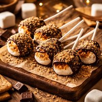 S Mores on a Lollipop Stick