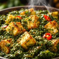 Saag Paneer Panir Indian Spinach and Cheese