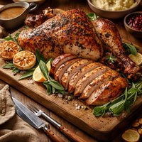 Sage and Garlic Roast Turkey