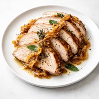 Sage Roasted Turkey with Caramelized Onions