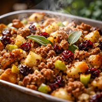 Sage Sausage Apple and Craisin Dressing