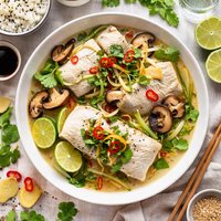 Sake Steamed Sea Bass