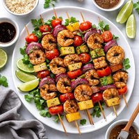 Saki Shrimp Kabobs