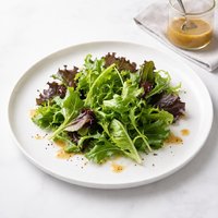Salad Greens and Mustard Vinaigrette