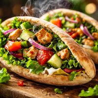 Salad Stuffed Pita Sandwiches
