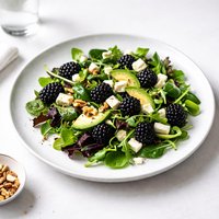 Salad with Blackberries and Goat Cheese Sweden