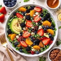 Salad with Fruit and Cheese