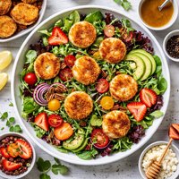 Salad with Goat Cheese Croutons