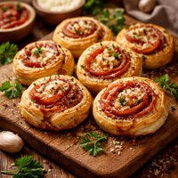 Salami and Parmesan Pinwheels