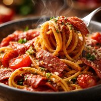 Salami Noodles Alla Mama