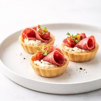 Salami Tartlet Canape Bites