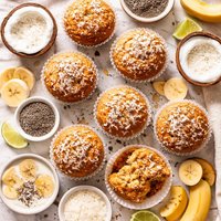 Salba Banana Coconut Muffins