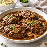 Salisbury Steaks with Mushroom Gravy