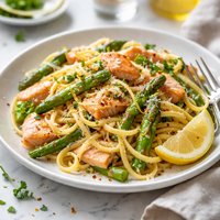 Salmon and Asparagus Pasta