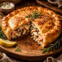 Salmon and Brie Pie