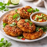 Salmon and Pineapple Fish Cakes Thai Style