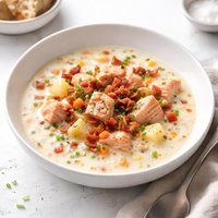 Salmon Bacon Chowder