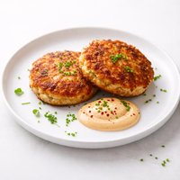 Salmon Cakes with Chili Mayonnaise Sauce